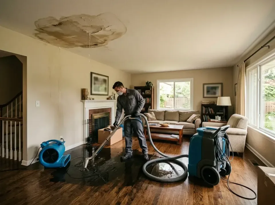 attic-pipe-burst-ceiling-drip-008 — frequently asked questions, Water Damage Restoration & Carpet Care in DeWitt, MI